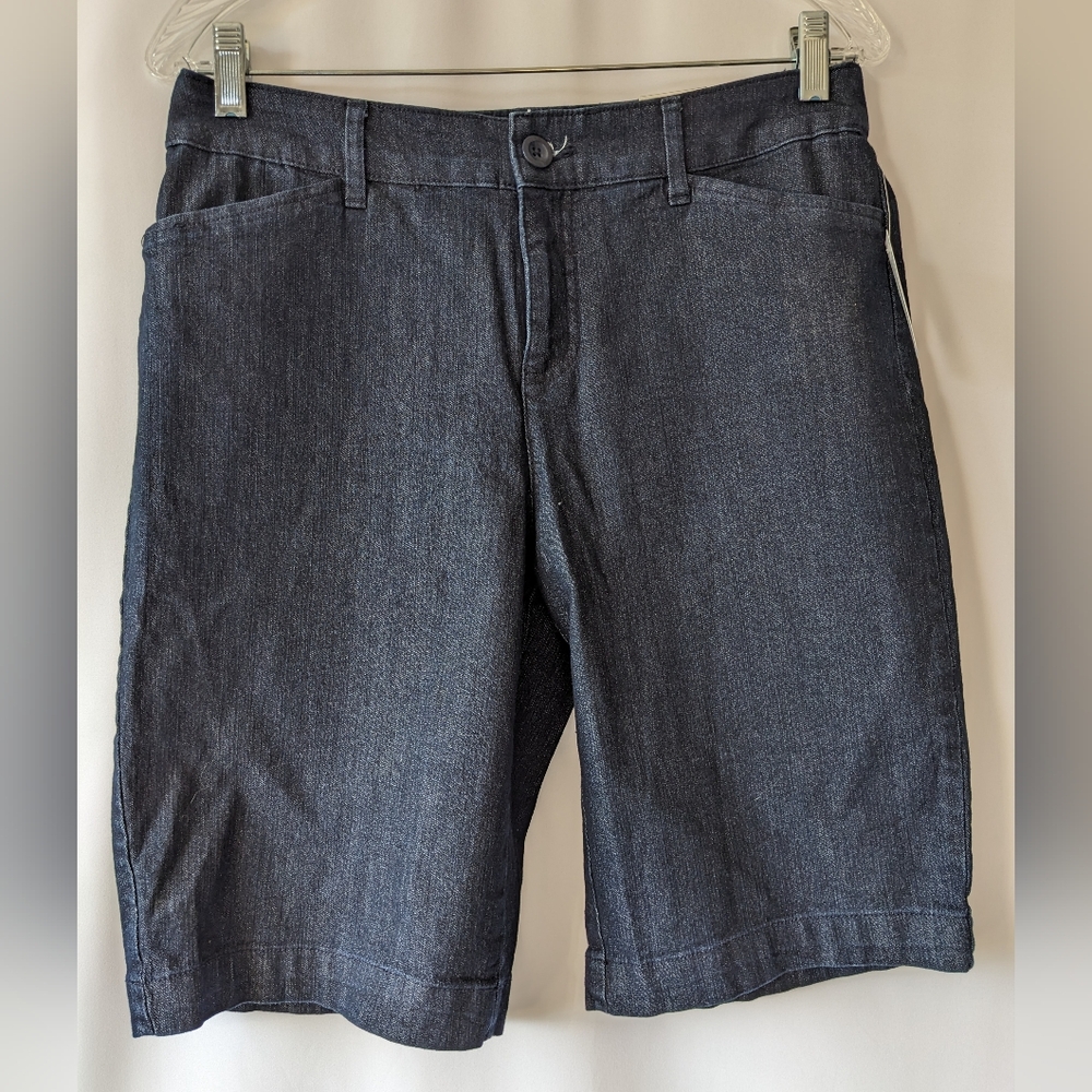 St. John's Bay Blue Jean Shorts Classic Denim Bermuda Shorts